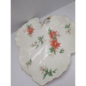 Mikasa Bone China‎ Poinsettia platter B2097 Larry Laslo Narumi Japan